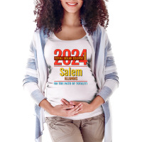 Salem Illinois Il Total Solar Eclipse 2024  4  T Shirt Maternity Scoop Neck T-shirt | Artistshot