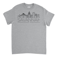 Savannah City Minimal 80s Gift Classic T-shirt | Artistshot