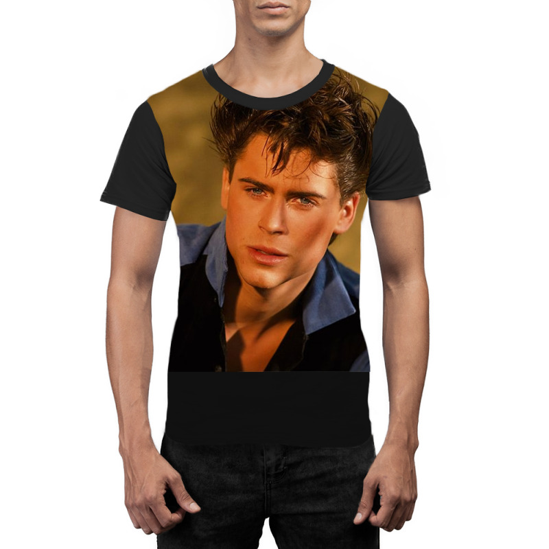 Young Rob Lowe Poster 80s Graphic T-shirt | Artistshot