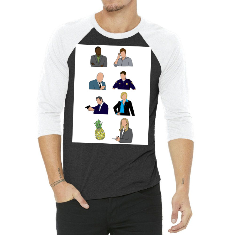 Psych Characters Poster Nostalgia (1) 3/4 Sleeve Shirt by rashidnoceram | Artistshot