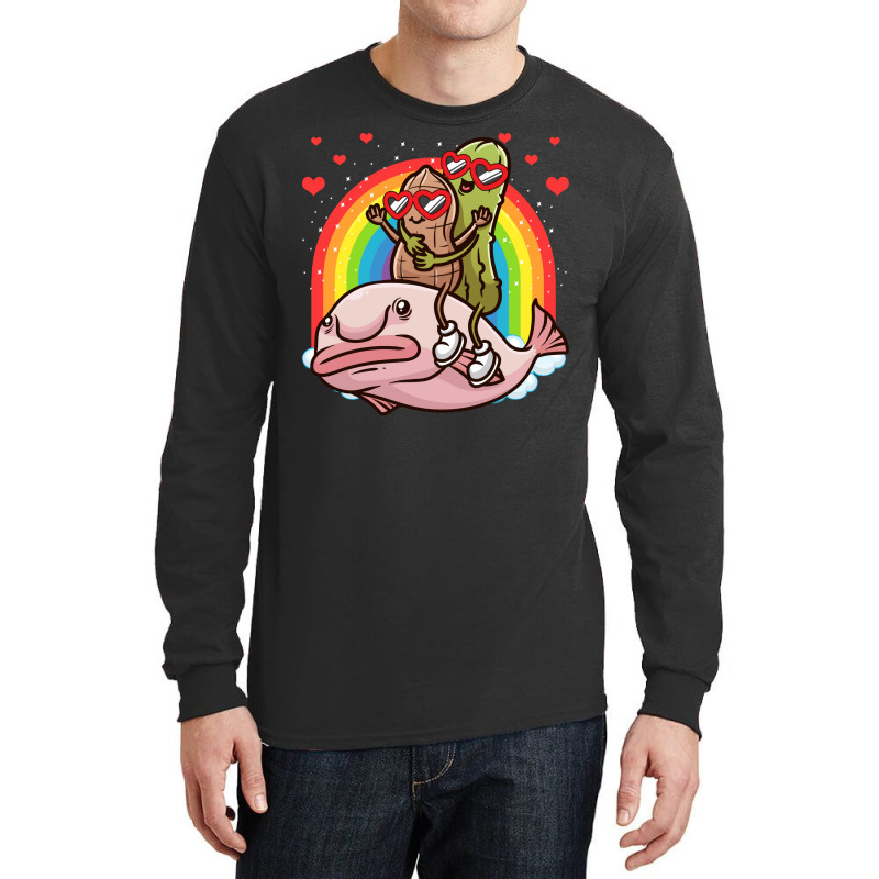 Peanut And Pickle On Hippie Funny Long Sleeve Shirts by cojtihoskinc | Artistshot