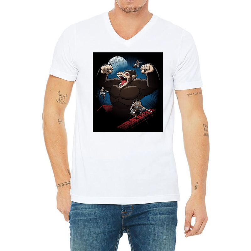 Ozaru Poster Boy (1) V-Neck Tee by peatcrascow | Artistshot