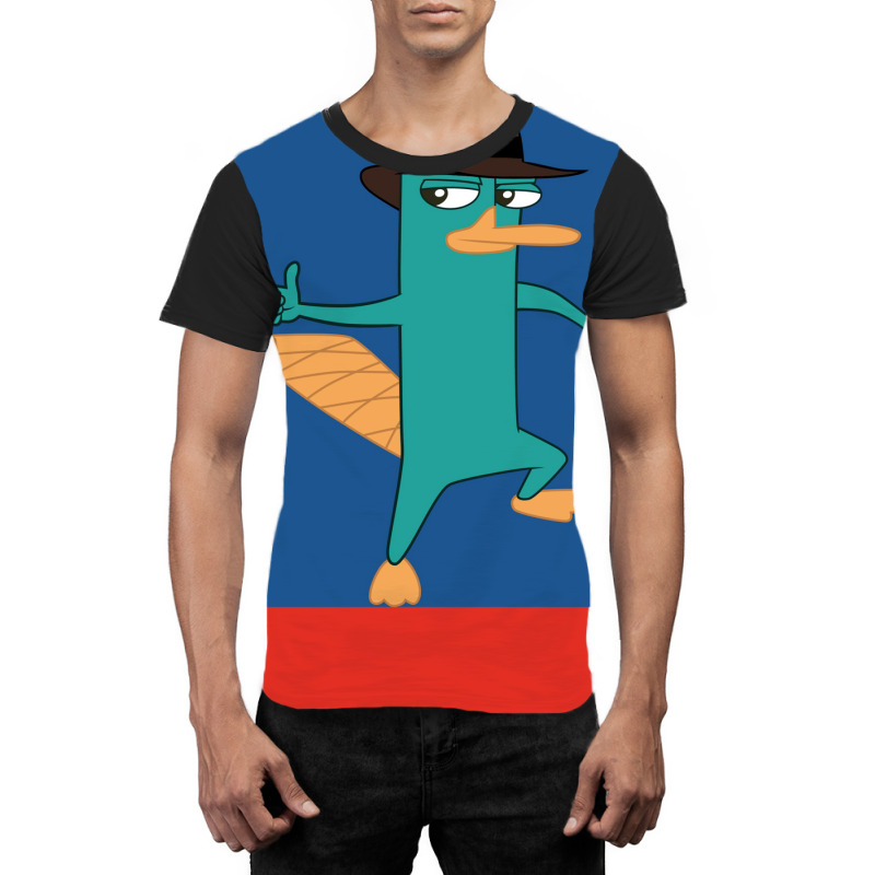 Perry The Platypus From Phineas And Ferb Poster Humor (1) Graphic T-shirt by peatcrascow | Artistshot