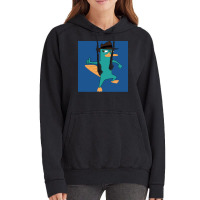 Perry The Platypus From Phineas And Ferb Poster Humor (1) Vintage Hoodie | Artistshot