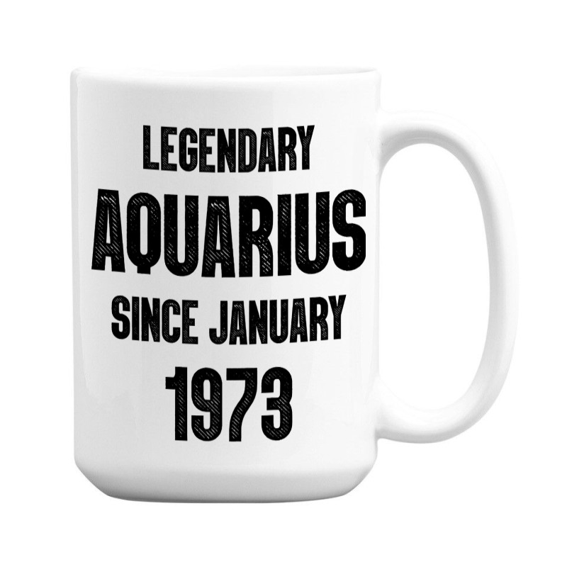 Aquarius Birthday January 1973 15 Oz Coffee Mug | Artistshot