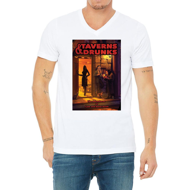 Taverns & Drunks V-Neck Tee by johnlu | Artistshot