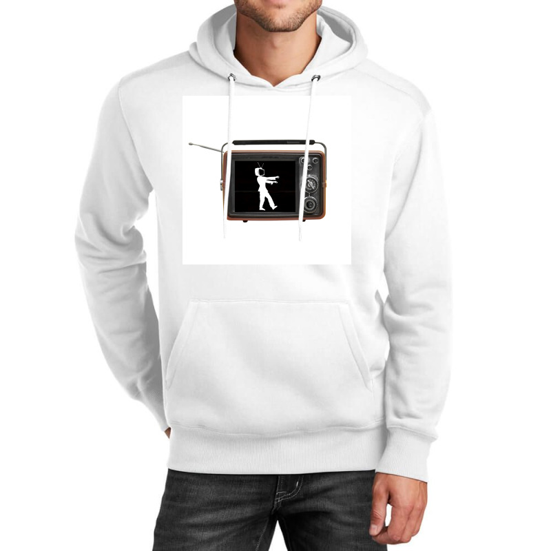 Tv Time Poster Red (1) Unisex Hoodie | Artistshot