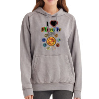 Electric Solar System I Love Quote Girl Vintage Hoodie | Artistshot