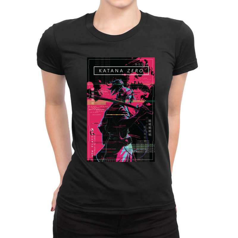 Katana Zero Option 2 Ladies Fitted T-Shirt by ErnestGallon | Artistshot