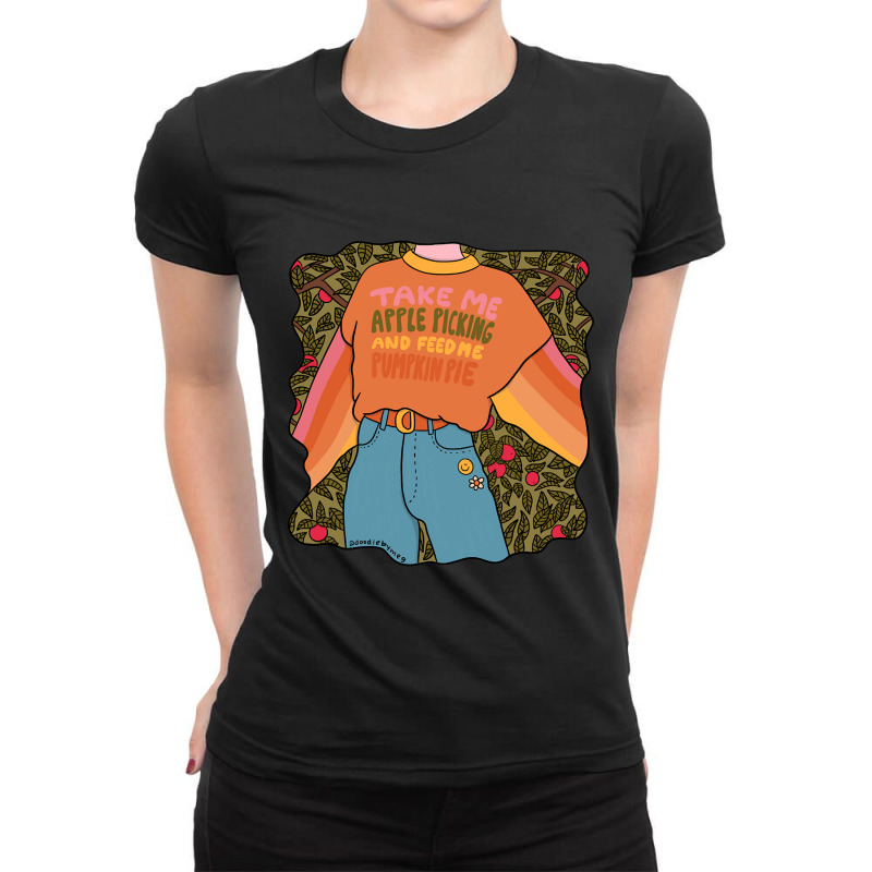 Apple Picking Ladies Fitted T-Shirt by dealgummy642 | Artistshot