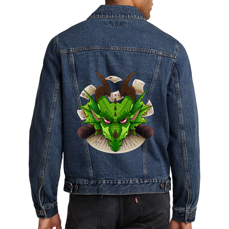 Wings Of Fire Chameleon The Rainwing 1 Men Denim Jacket | Artistshot