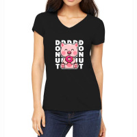 Best Retro Pig Eating Donut Anime Kawaii Reasons Love Girls Boys Women's V-neck T-shirt | Artistshot