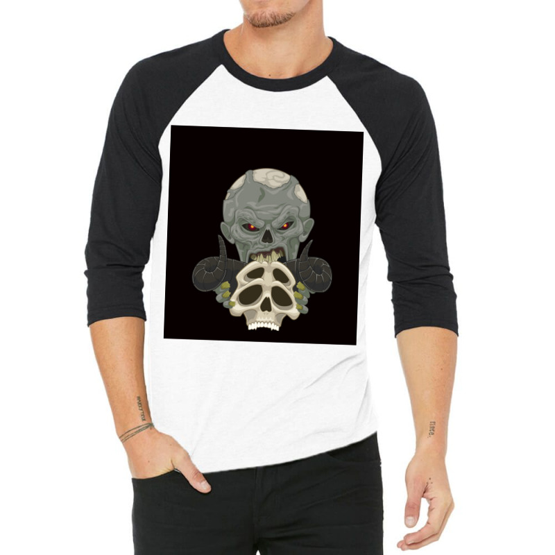 Archangelion Devil Skull  Zombie 1 3/4 Sleeve Shirt | Artistshot