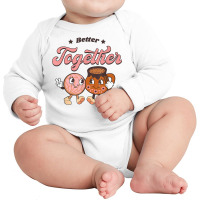 Pan Y Champurrado Pan Y Cafe Better Together Chocolate T Shirt Long Sleeve Baby Bodysuit | Artistshot