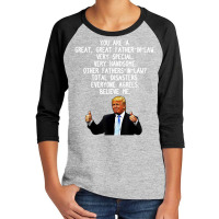 Limited Edition Donald Trump Father-in-law Gag Conservative Dad Youth 3/4 Sleeve | Artistshot