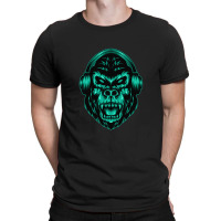 Gorillaheadphone T-shirt | Artistshot