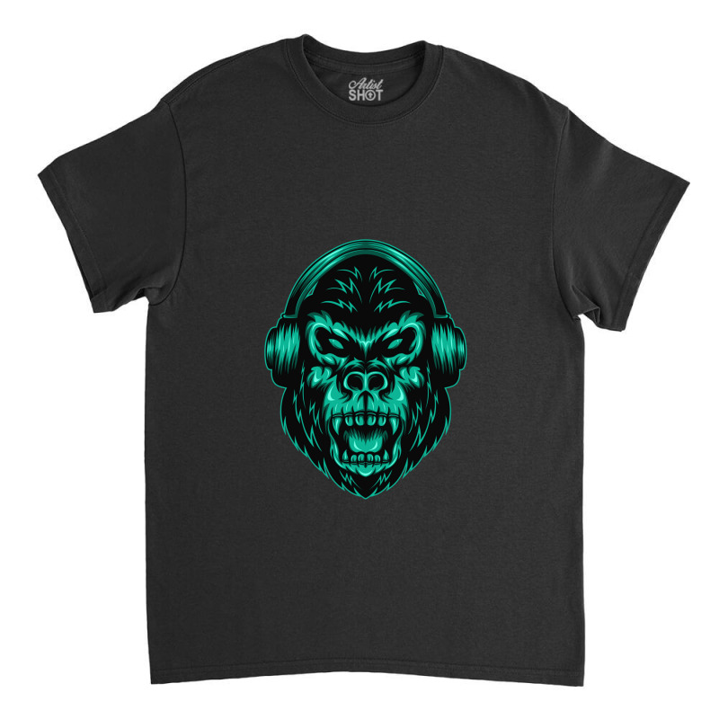 Gorillaheadphone Classic T-shirt | Artistshot