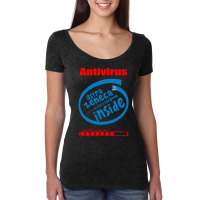 Antivirus Astra Zeneca Vaccine Inside Women's Triblend Scoop T-shirt | Artistshot