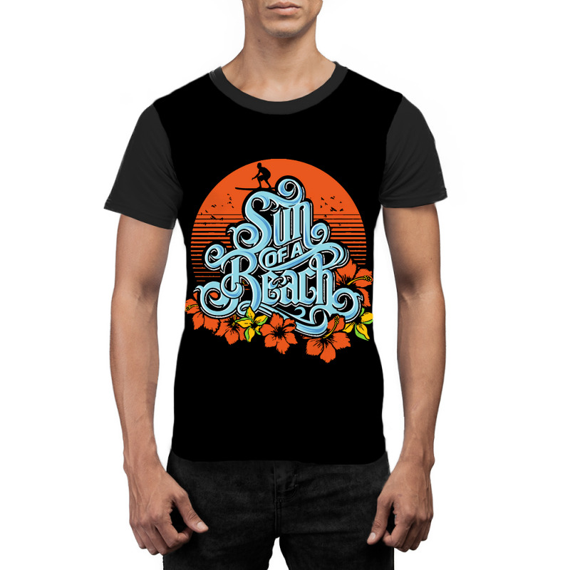 Holiday T Shirt Holiday Beach Sunshine Surfer Neg Graphic T-shirt by Claire J Tinsley | Artistshot