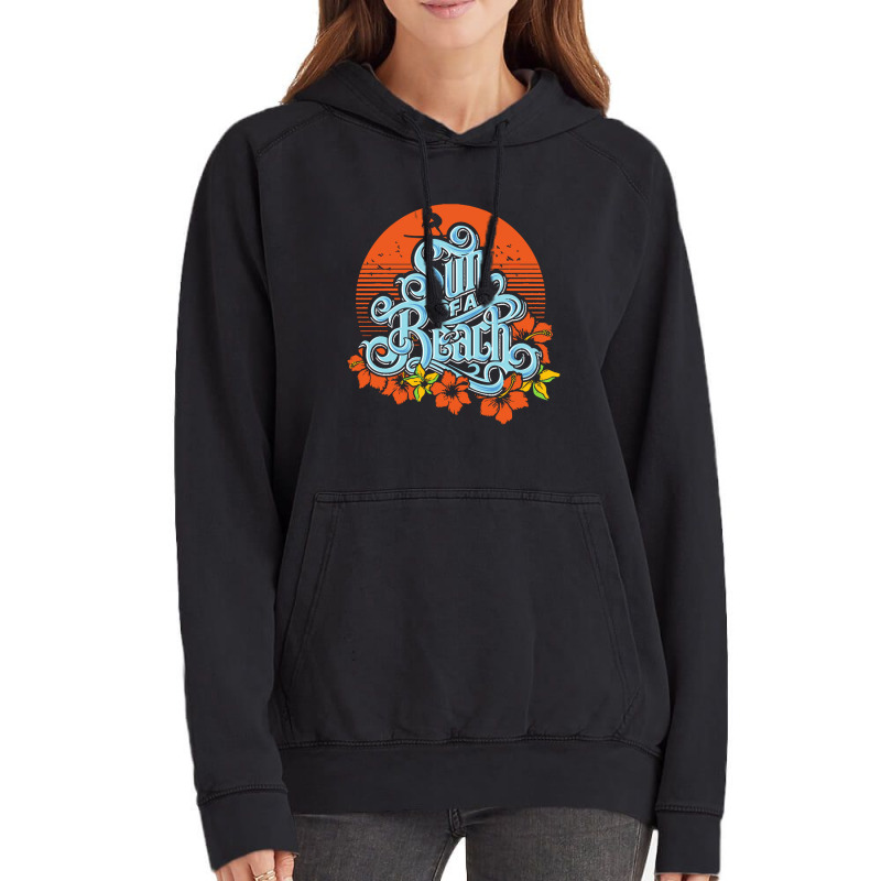 Holiday T Shirt Holiday Beach Sunshine Surfer Neg Vintage Hoodie by Claire J Tinsley | Artistshot