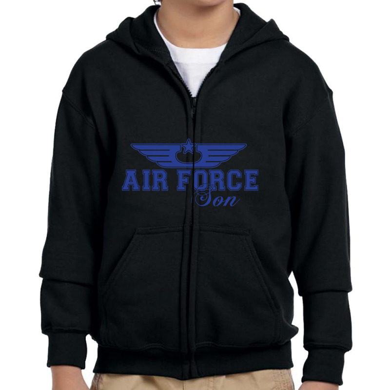 Air Force Son Youth Zipper Hoodie | Artistshot