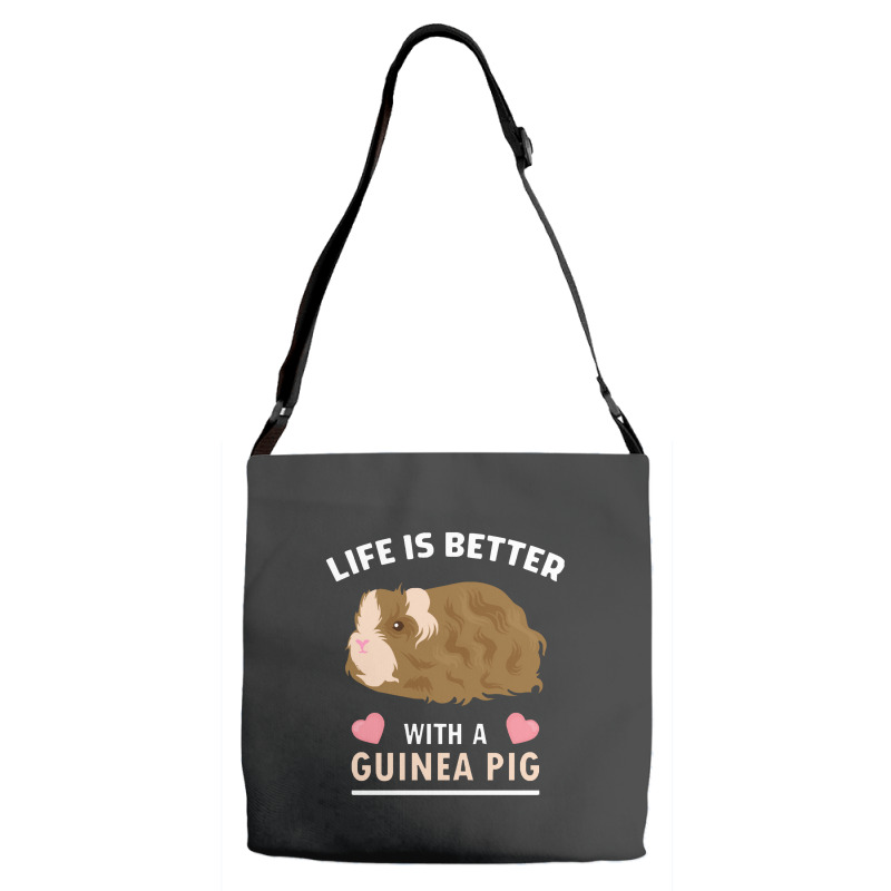 Life T Shirt Life Is Better With A Guinean Pig Adjustable Strap Totes | Artistshot