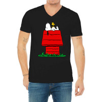 Peanuts The Doghouse V-neck Tee | Artistshot