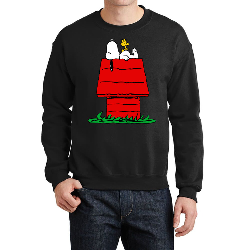 Peanuts The Doghouse Crewneck Sweatshirt | Artistshot