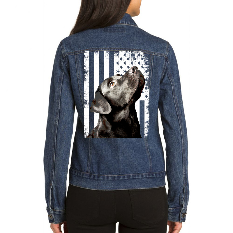 Labrador Ladies Denim Jacket by gaugebayou45 | Artistshot