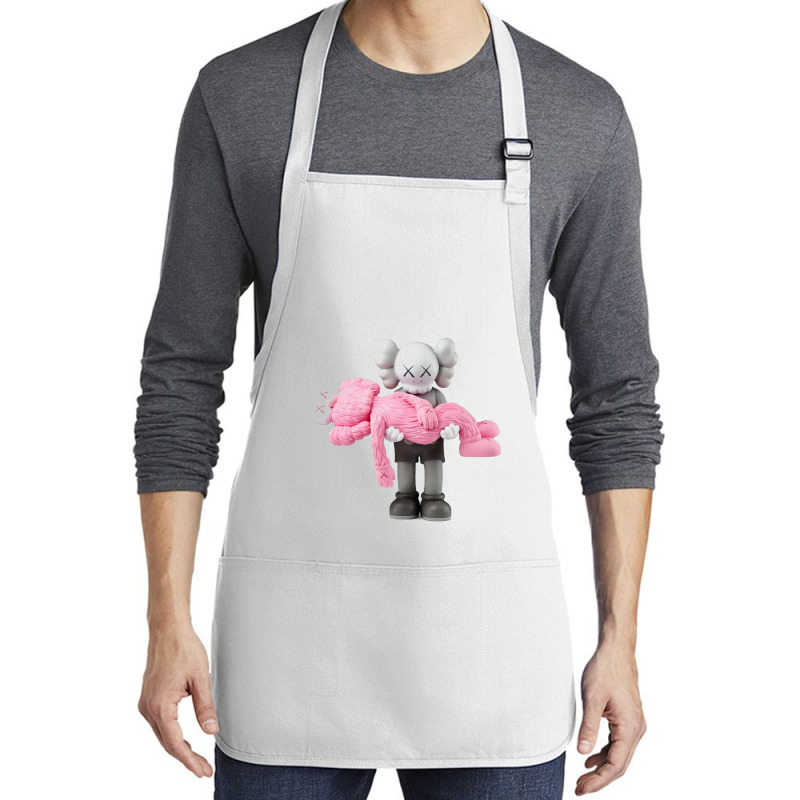 'kaws' Helping Pink Medium-length Apron | Artistshot