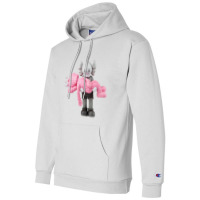 'kaws' Helping Pink Champion Hoodie | Artistshot