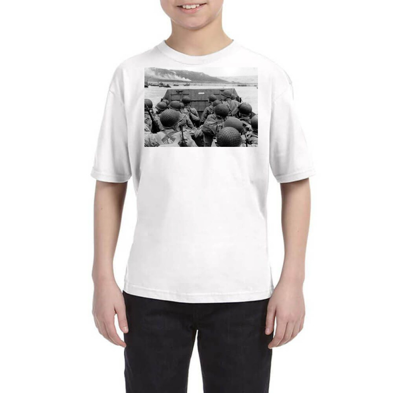 Approaching Omaha Beach Normandy Invasion June 6 1944 Youth Tee by sanfordhmph | Artistshot