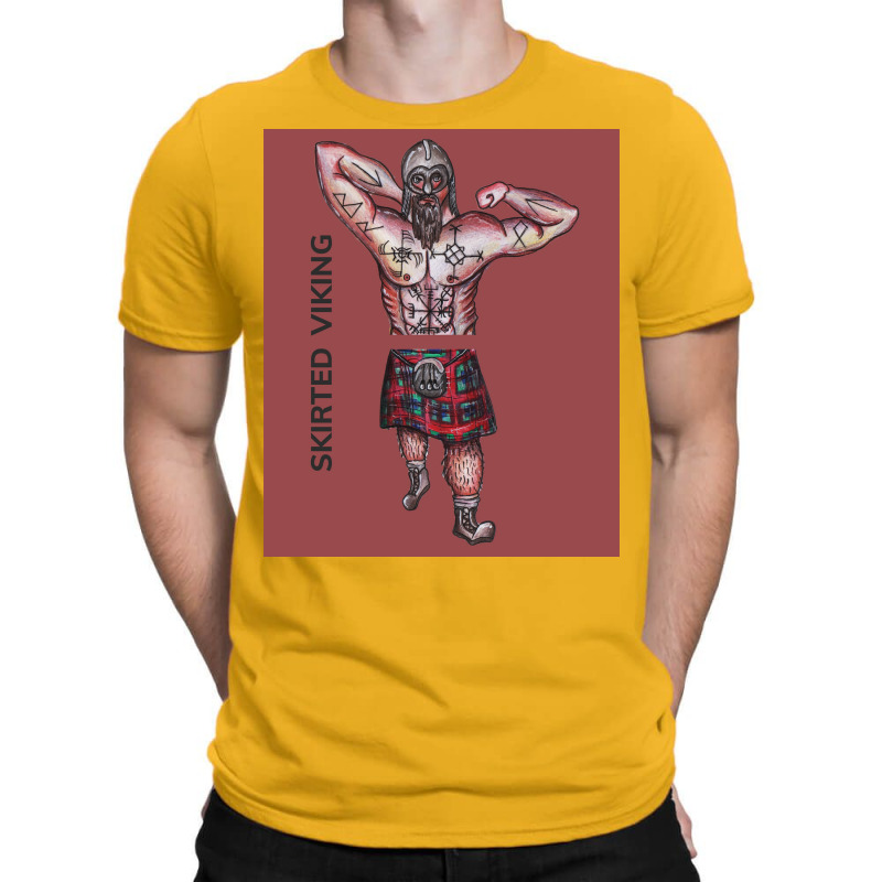 Skirted Viking By Frankenduo Copper  Gift 80s T-shirt | Artistshot