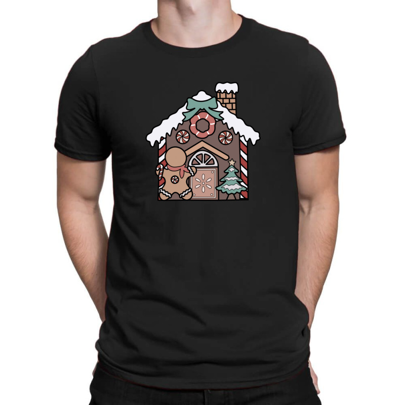 Holiday Gingerbread House T-Shirt by Claire J Tinsley | Artistshot