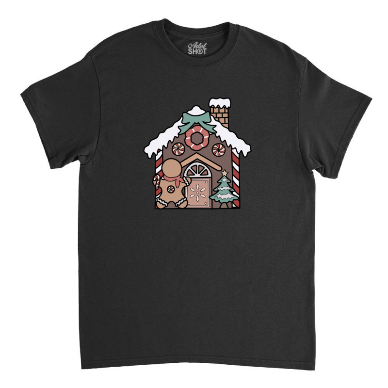 Holiday Gingerbread House Classic T-shirt by Claire J Tinsley | Artistshot