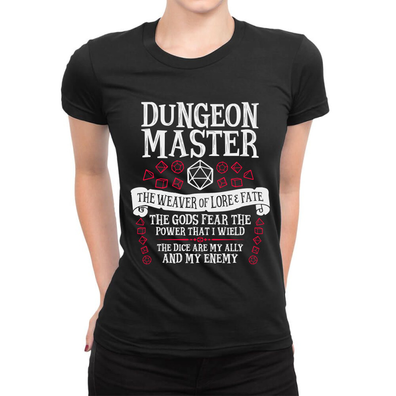 Dungeon Master, Dungeons & Dragons - The Weaver Of Lore & Date Ladies Fitted T-shirt | Artistshot