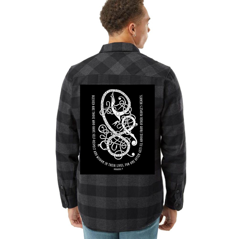 Runestone Havamal 9 Quote  Cool Trending Flannel Shirt | Artistshot