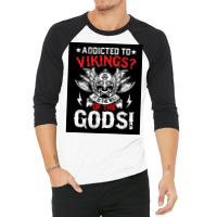 Viking Designs  Aesthetic Trending 3/4 Sleeve Shirt | Artistshot