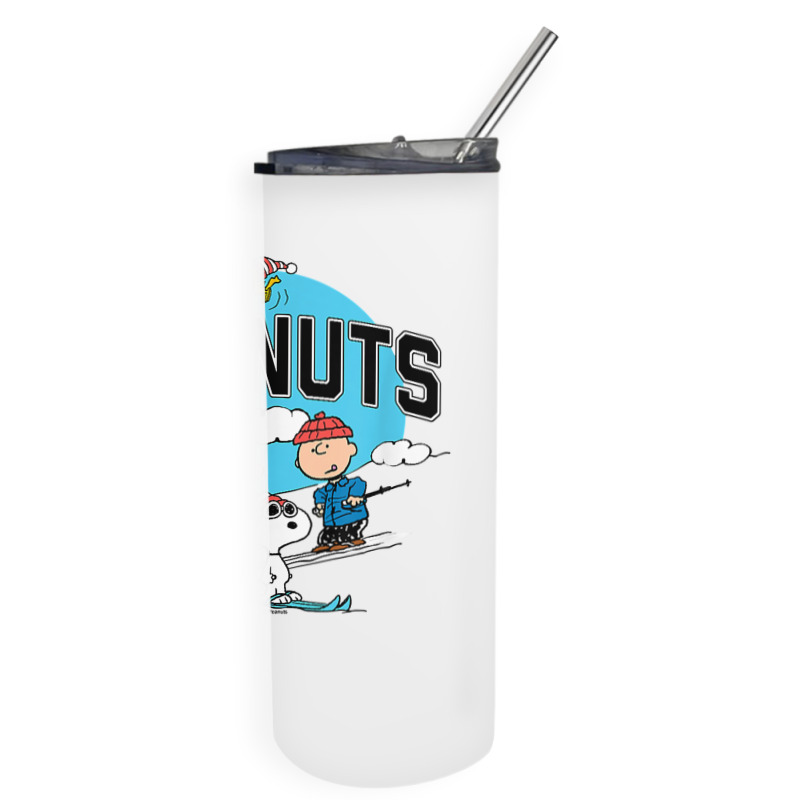 Peanuts   Skiing Peanuts Group T Shirt Skinny Tumbler | Artistshot