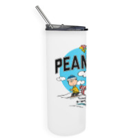 Peanuts   Skiing Peanuts Group T Shirt Skinny Tumbler | Artistshot