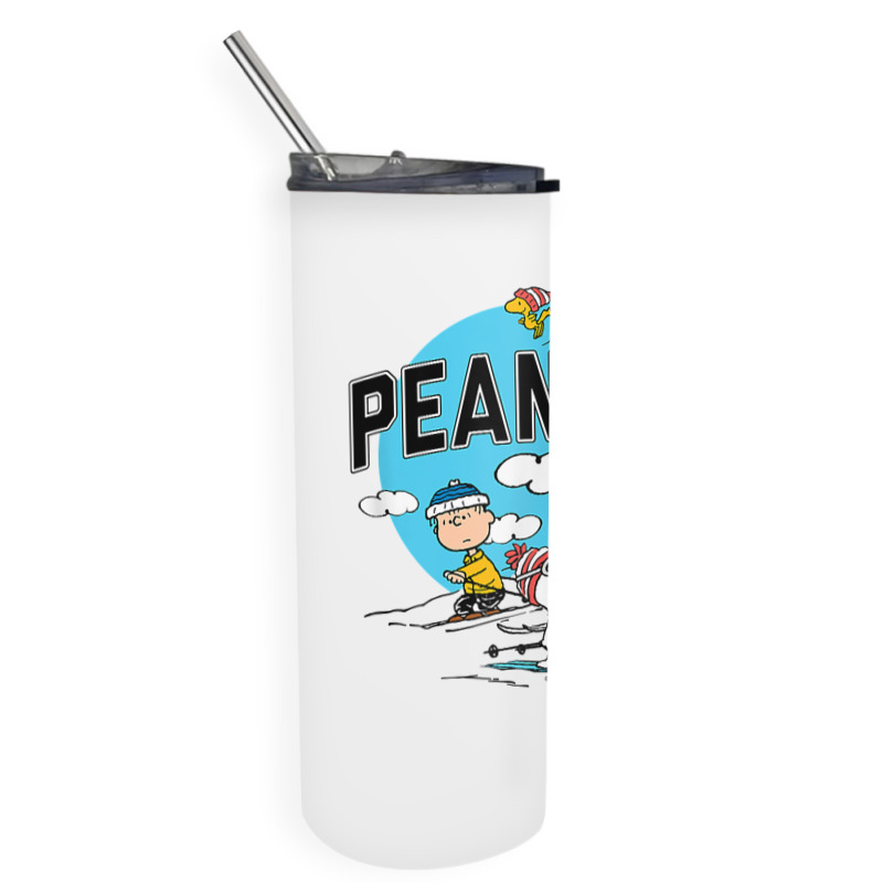 Peanuts   Skiing Peanuts Group T Shirt Skinny Tumbler | Artistshot