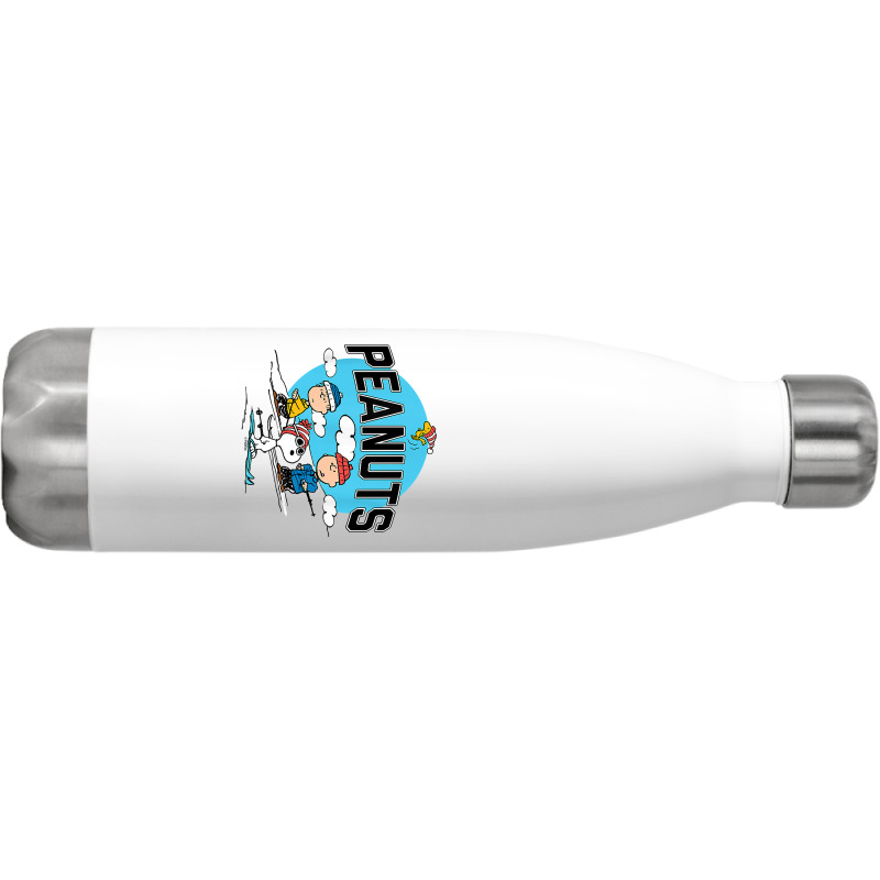 Peanuts   Skiing Peanuts Group T Shirt Stainless Steel Water Bottle | Artistshot