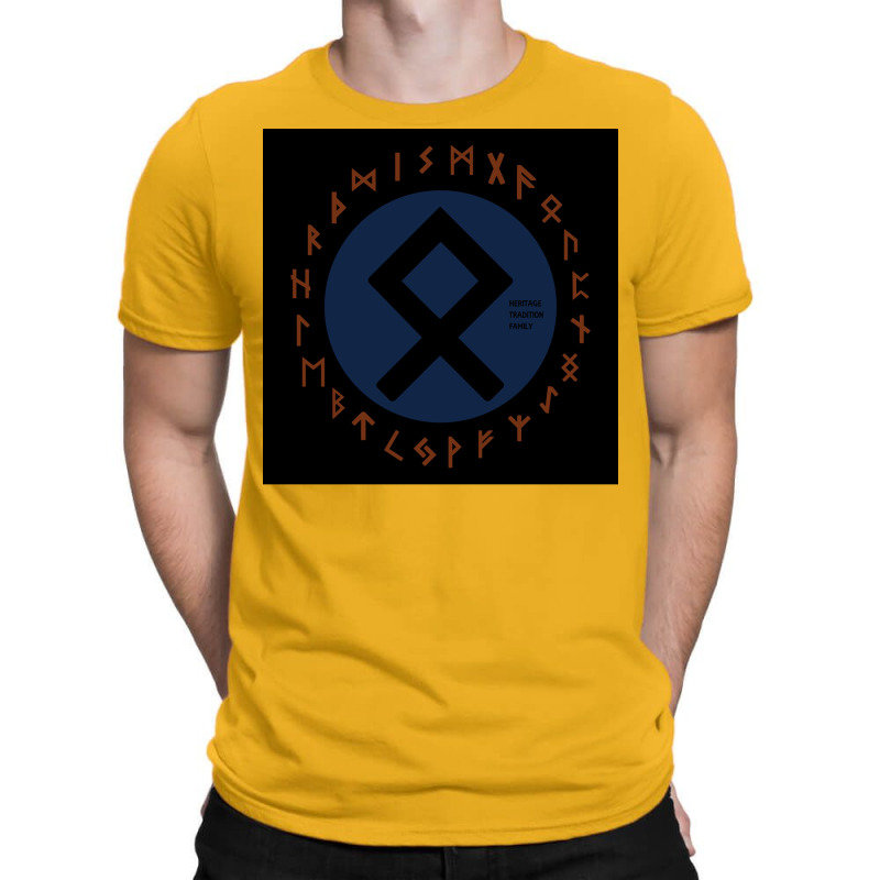 Blue Othala Futhark Rune Aesthetic Funny T-Shirt by fiserpoughk | Artistshot