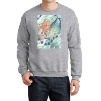 Viking Dragon  Green 70s Retro Crewneck Sweatshirt | Artistshot