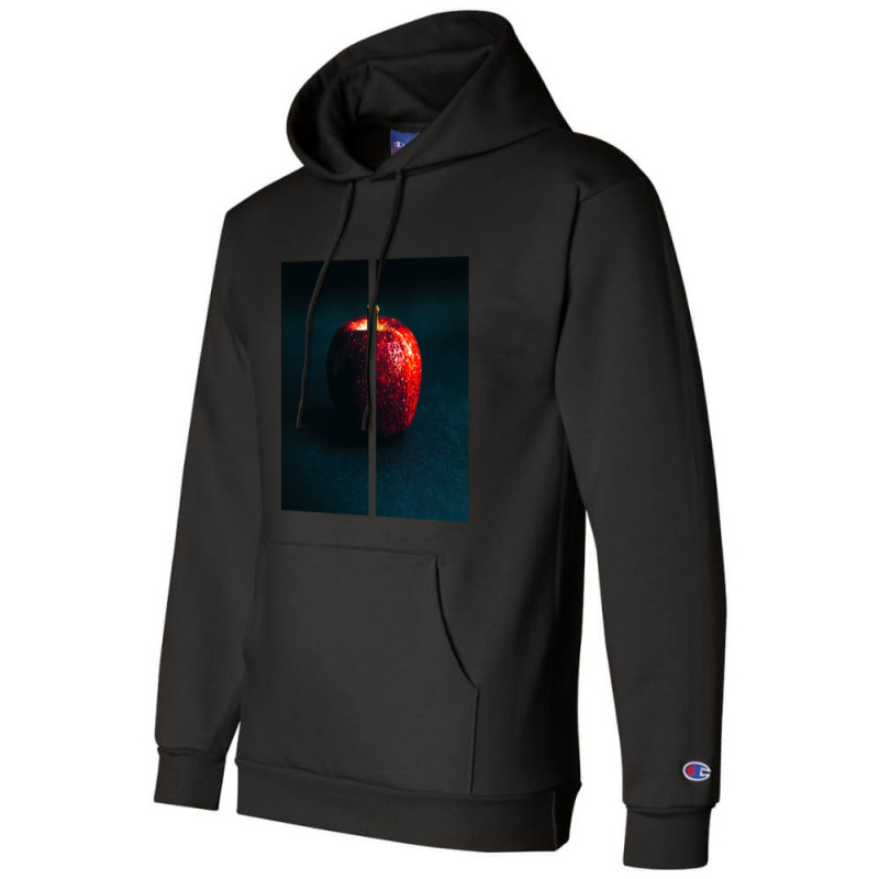 Apple Split In Half Champion Hoodie | Artistshot