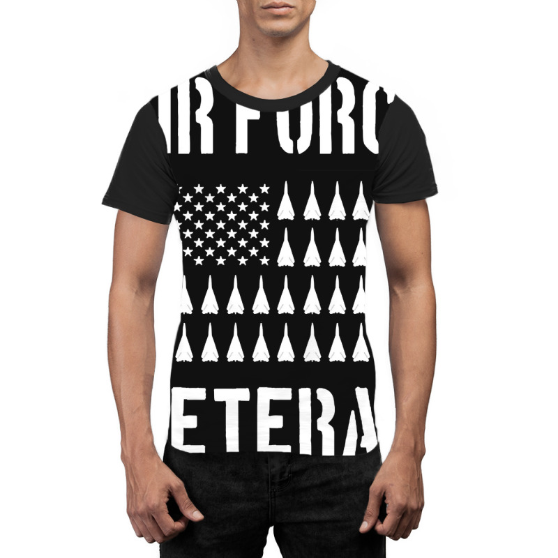 Air Force Veteran F-111 Bomber Us Flag Graphic T-shirt | Artistshot