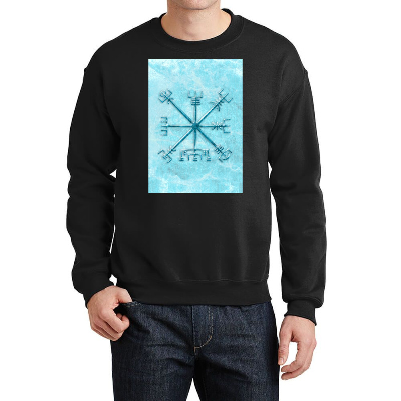 Vegvsir Over Permafrost In Blue  Blue Boy Crewneck Sweatshirt | Artistshot