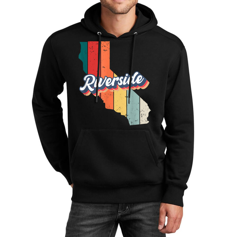 Riverside City Retro Vintage Hometown California T Shirt Unisex Hoodie by calvinittgos | Artistshot