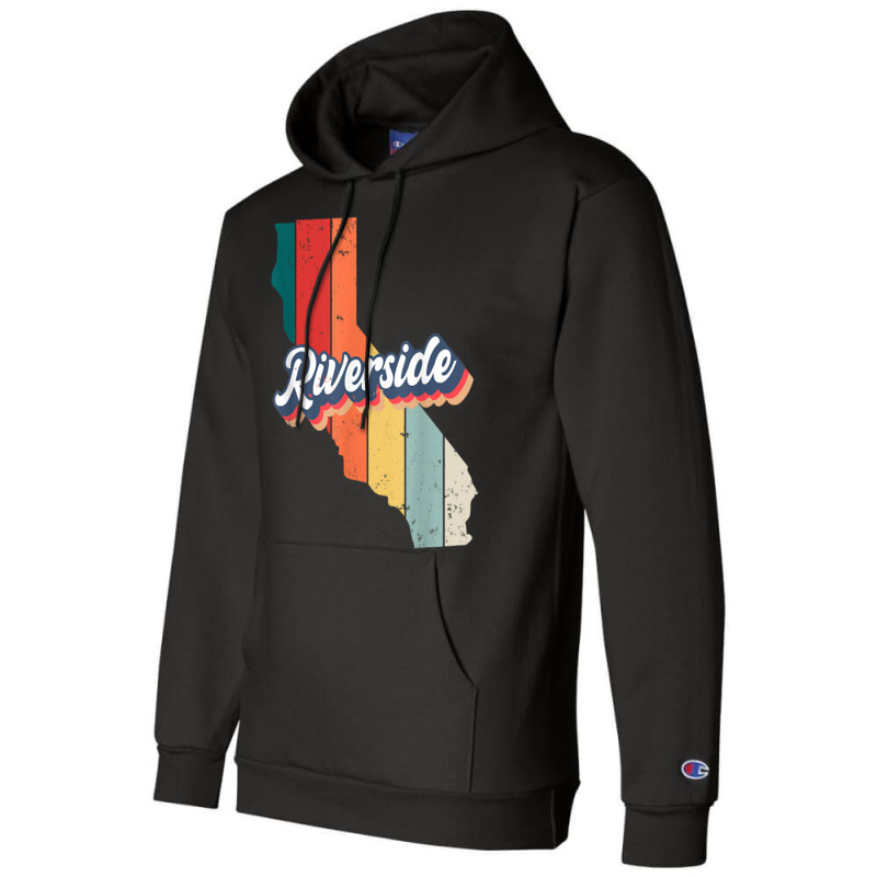 Riverside City Retro Vintage Hometown California T Shirt Champion Hoodie by calvinittgos | Artistshot