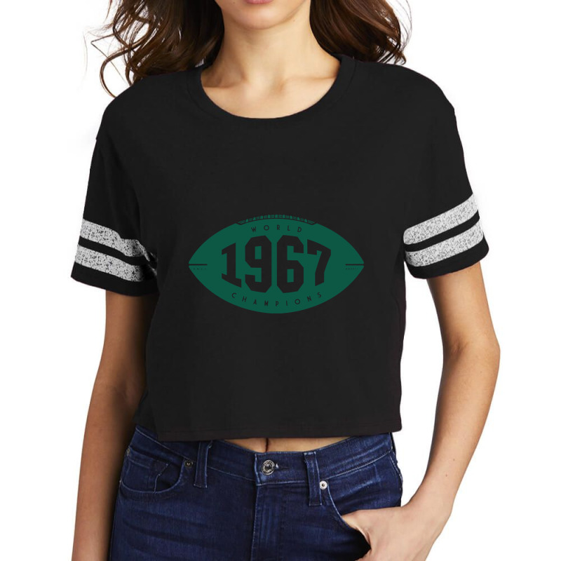 1967 World Champions - Packers (green) Scorecard Crop Tee by fumbledeafness270 | Artistshot